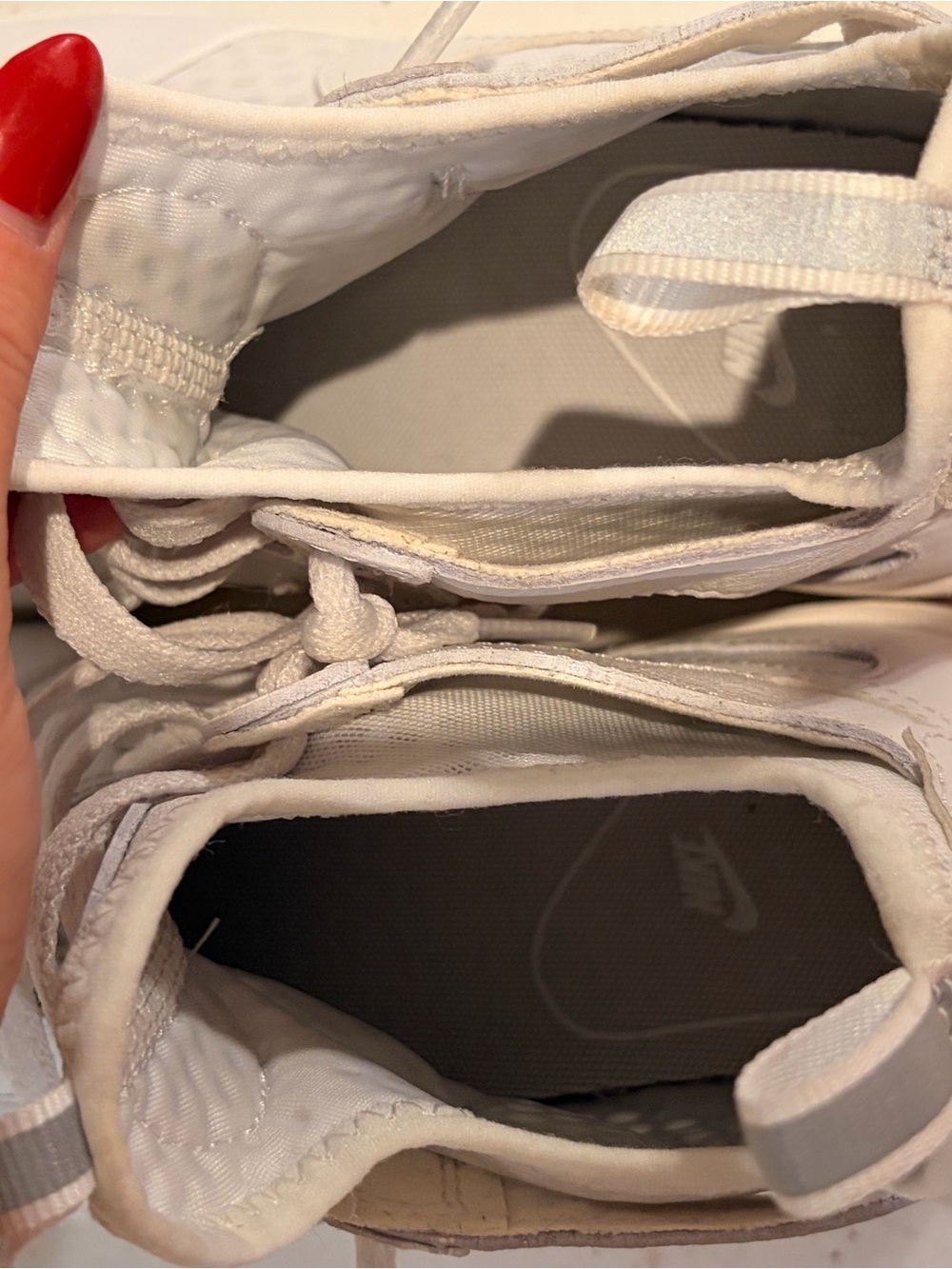 Nike White Mid-Top Sneaker with Air Sole - Picture 10 of 12